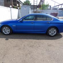 BMW оклейка синий матовый металик, цвет до - черный